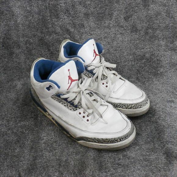 Nike Air Jordan 3 Retro 2011 True Blue White Red Size 14 136064-104 OG Classic